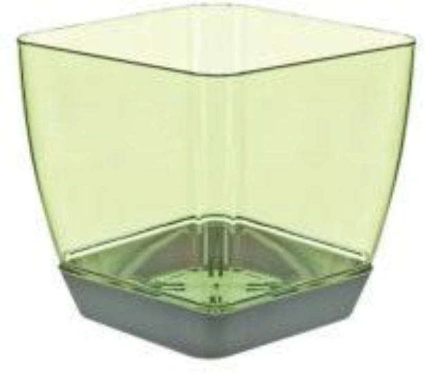 KARE ORKİDE SAKSI KRİSTAL 14 CM 1,5 LT