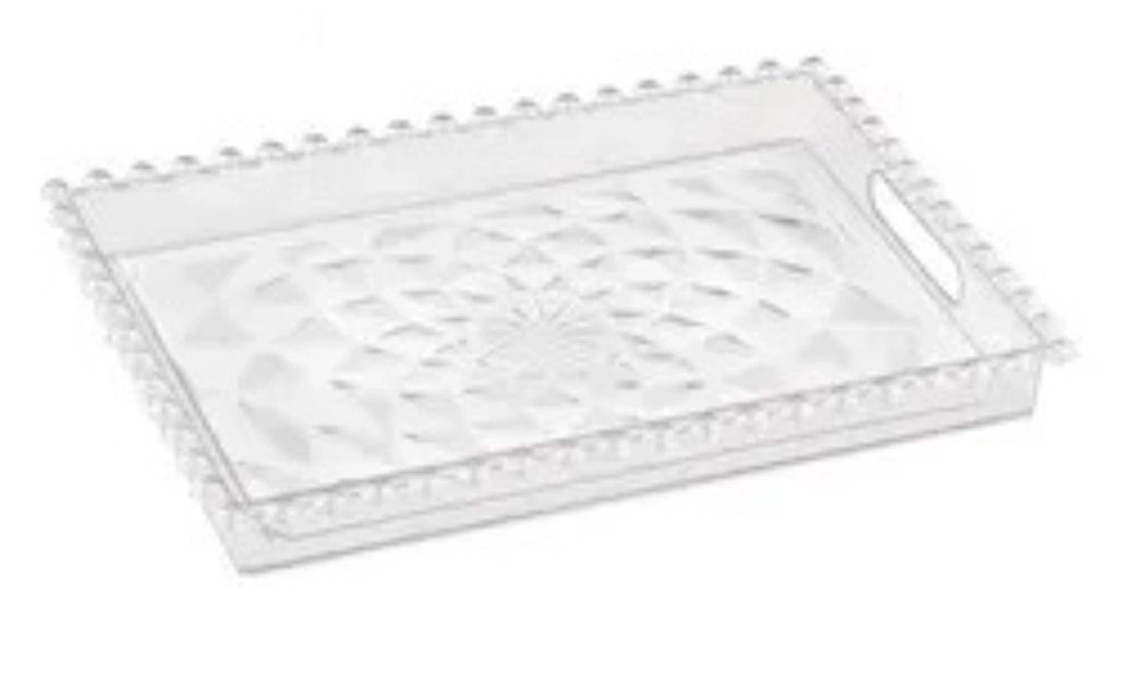 KARE KRİSTAL SUNUM TEPSİ