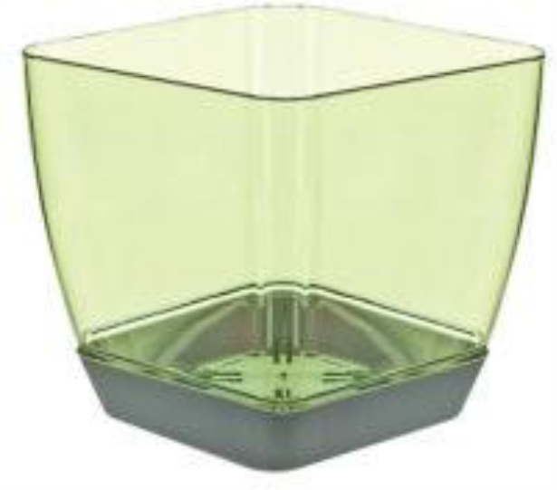KARE ORKİDE SAKSI KRİSTAL 11 CM 750 LT