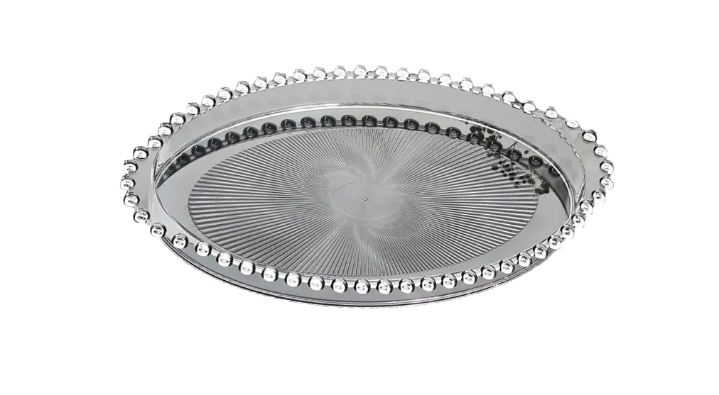 OVAL KRİSTAL SUNUM TEPSİSİ