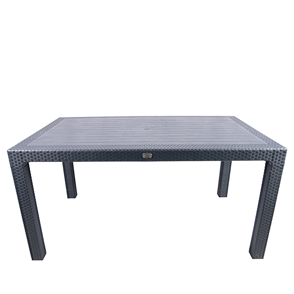90X150 ELİT RATTAN MASA (CAMSIZ)