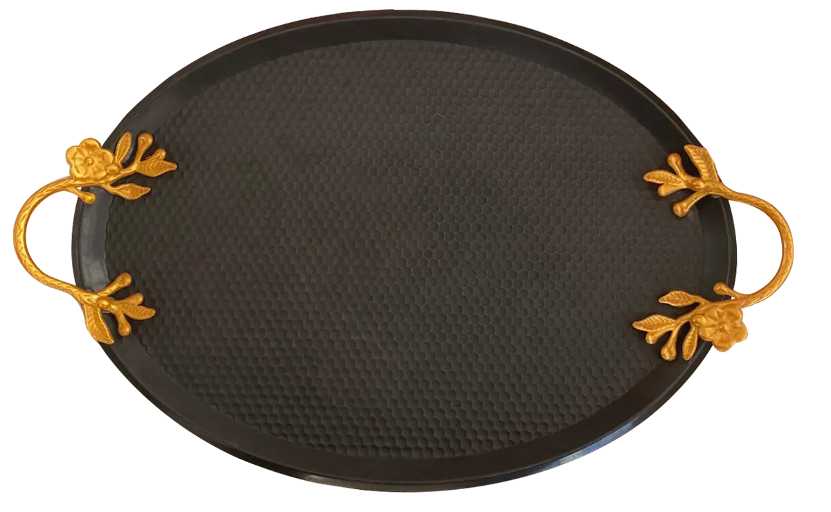 FANTAZİ OVAL TEPSİ KULPLU