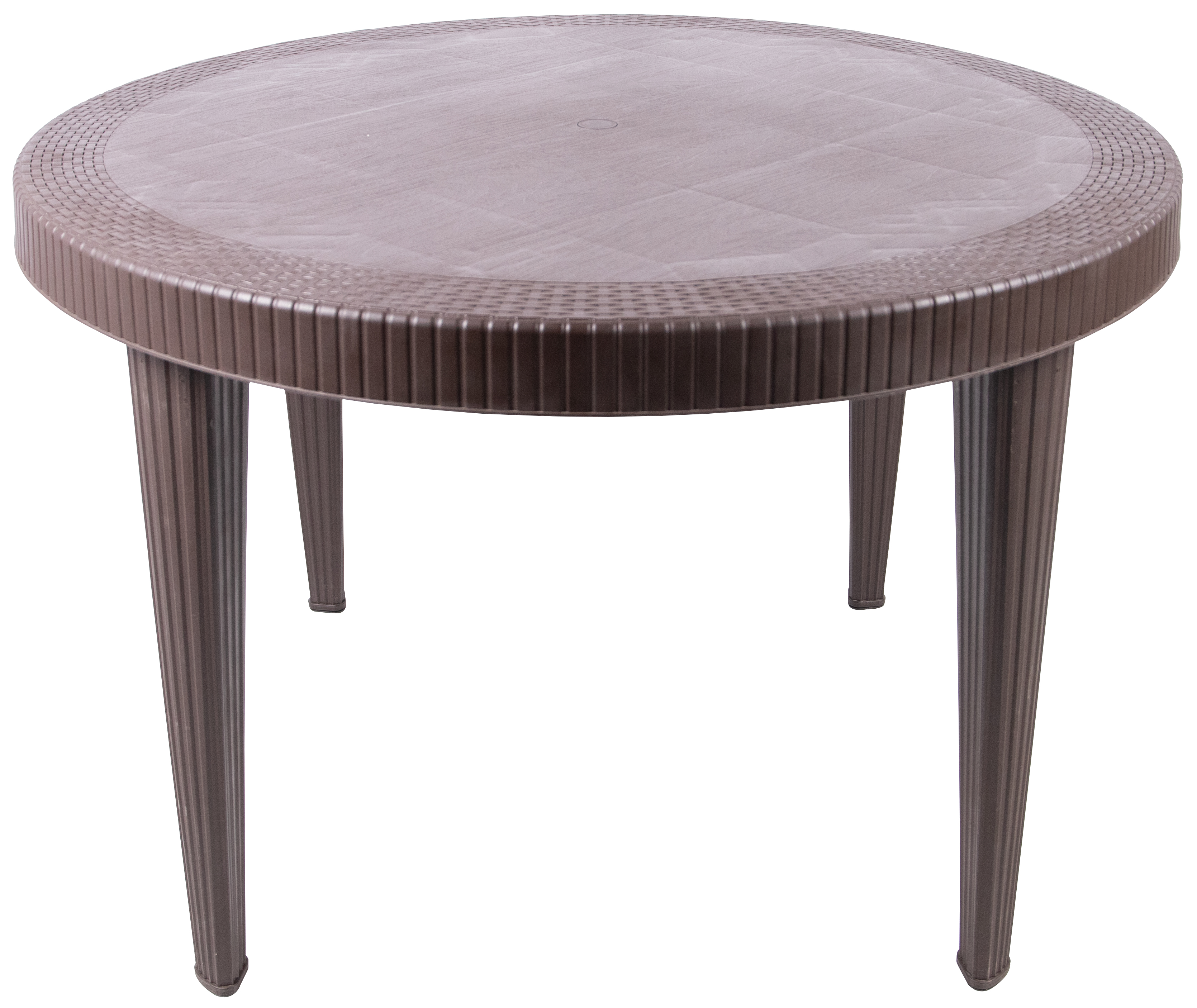 110X110 YUVARLAK RATTAN MASA (CAMSIZ)