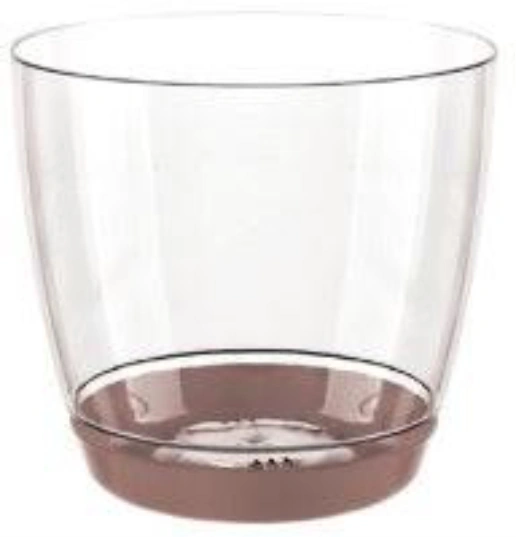 YUVARLAK ORKİDE SAKSI KRİSTAL 14 CM 1,5 LT